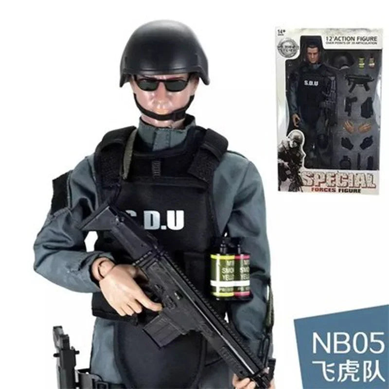 12inch Height 1/6 Scale Soldier SWAT Action Toys Figure Dolls With Retail Box