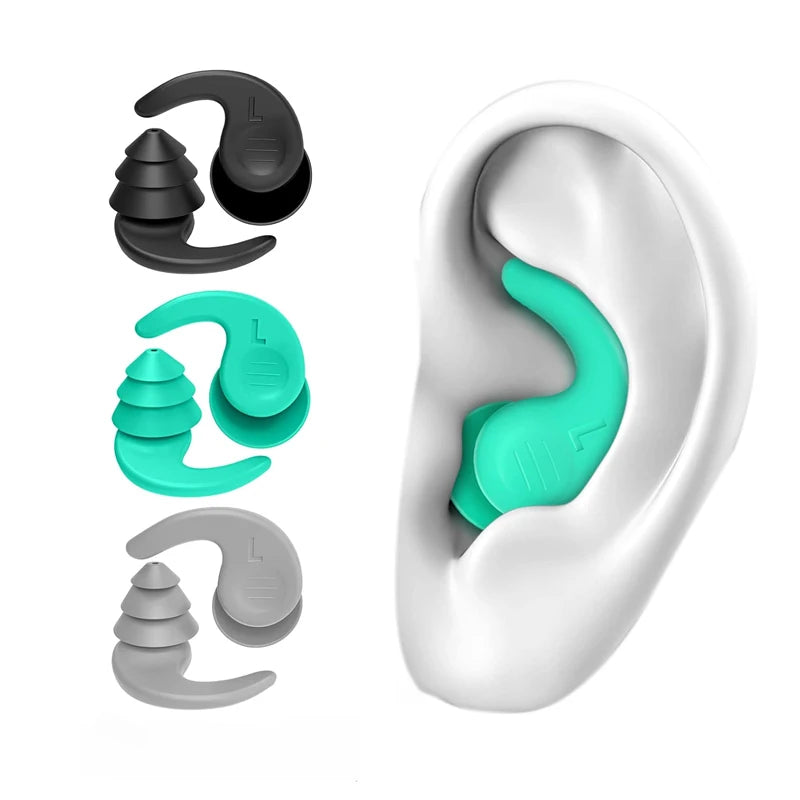 Ear Protection Earplugs Noise Cancelling Soft Reusable for Sleep Swim