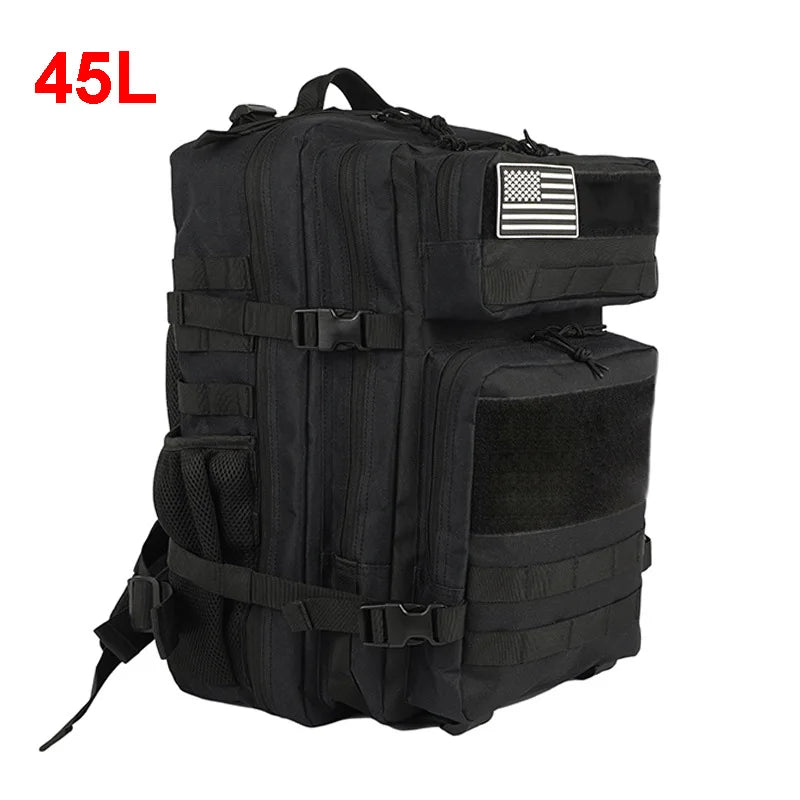 25L 45L Camping Hiking Backpack Tactical Bag Molle Patches Travel 900D Men Women Men Outdoor Ruckdack Shoulder Travel Gym Pack-EXPROTAS