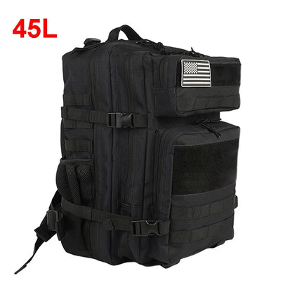 25L 45L Camping Hiking Backpack Tactical Bag Molle Patches Travel 900D Men Women Men Outdoor Ruckdack Shoulder Travel Gym Pack-EXPROTAS