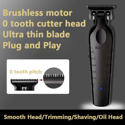 Kemei KM-2299 Hair Trimmer Cordless USB Rechargeable Professional Clipper
