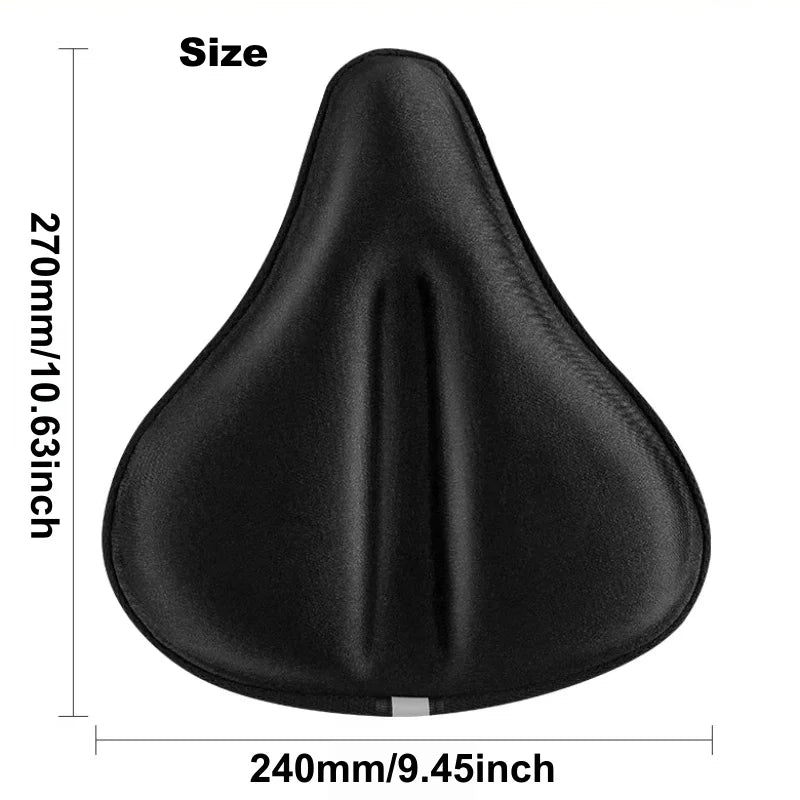 Gel Padded Bike Seat Cover Soft Bicycle Saddle Cushion for Men Women