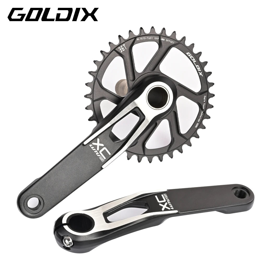 GOLDIX 3-Bolt Chainring 0/3/6mm Offset Narrow Wide 30T-38T for SRAM Crankset