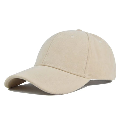 Men Women Suede Baseball Cap Retro Snapback Autumn Winter Hip Hop Hat