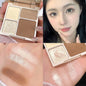 Highlighter Contour Bronzer Palette Makeup 4 Colors Matte Powder Face