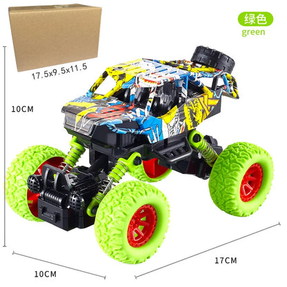 1:36 Scale Pull Back Monster Truck for Boys 4-Wheel Shock Suspension