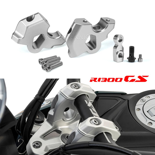 For BMW R1300GS R 1300 GS 2024 CNC Aluminum Handlebar Riser Clamp Mount Accessory