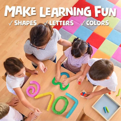50PCS Colorful Telescopic Tubes Stress Relief Sensory Toy Party Favors