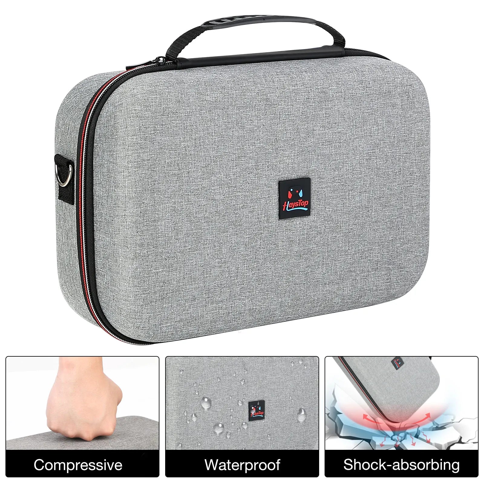 Carrying Storage Case Compatible with Nintendo Switch/Switch OLED Model, Switch Case with Protective Travel Carrying Bag-EXPROTAS