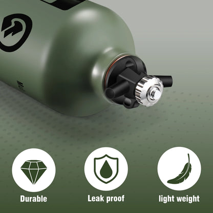 Portable Liquid Fuel Bottle Aluminum Gasoline Kerosene Alcohol Spare Storage Can 0.5L/1L-EXPROTAS