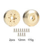 Brass 12mm Hex Wheel Weights Brake Disc Adapters for 1.9 2.2 RC Crawler