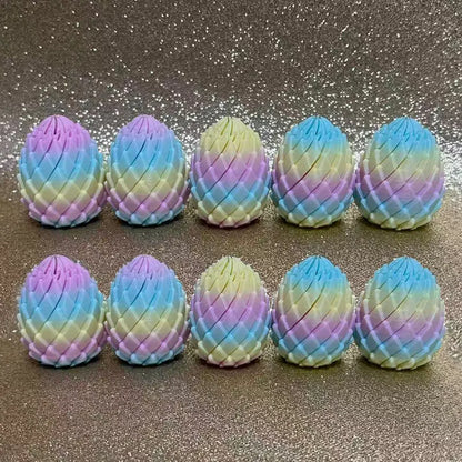 3D Printed Dragon Egg Stress Relief Fidget Desk Ornament Deformable Twist