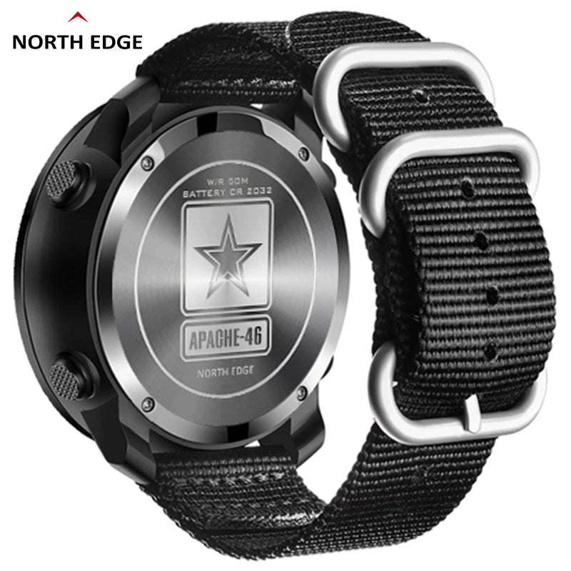 EXPROTAS Digital Watch Men Sports Altimeter Compass Barometer WR50M Outdoor