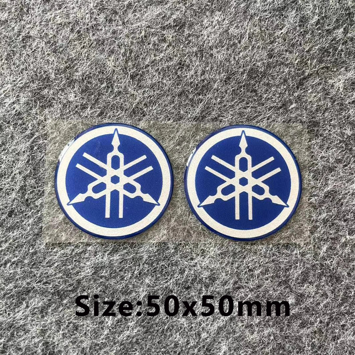 3D Yamaha Logo Decal Sticker Gold White Blue Red Tank Helmet Emblem