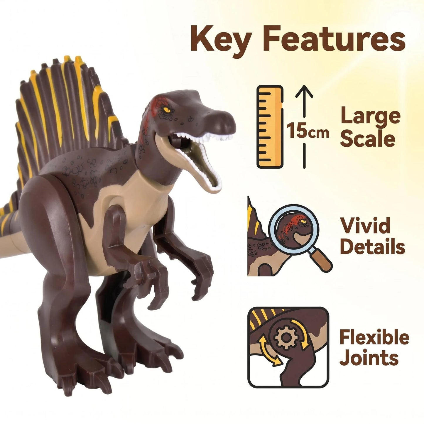 MOC Jurassic Building Block Dinosaur Model Big Brachiosaurus Toy