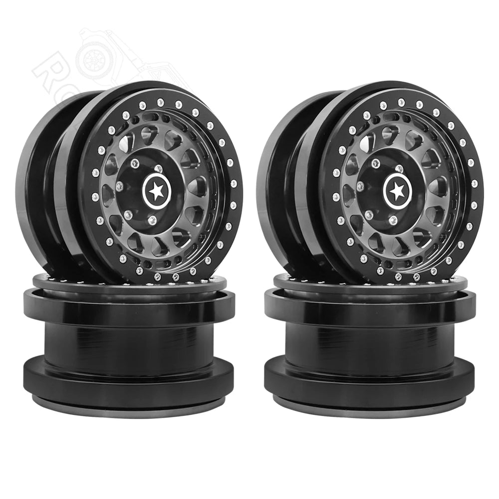 1/6 RC Crawler CNC Aluminum 2.9" Beadlock Wheel for Axial SCX6 - EXPROTAS
