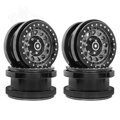 1/6 RC Crawler CNC Aluminum 2.9" Beadlock Wheel for Axial SCX6 - EXPROTAS