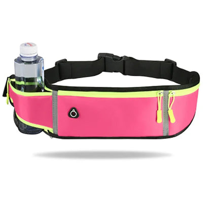Running Bag Nylon Waist Phone Bag Men Women Waterproof Gym Fitness Bag Hold Water Cycling Phone Case Outdoor Sport Belt Portable