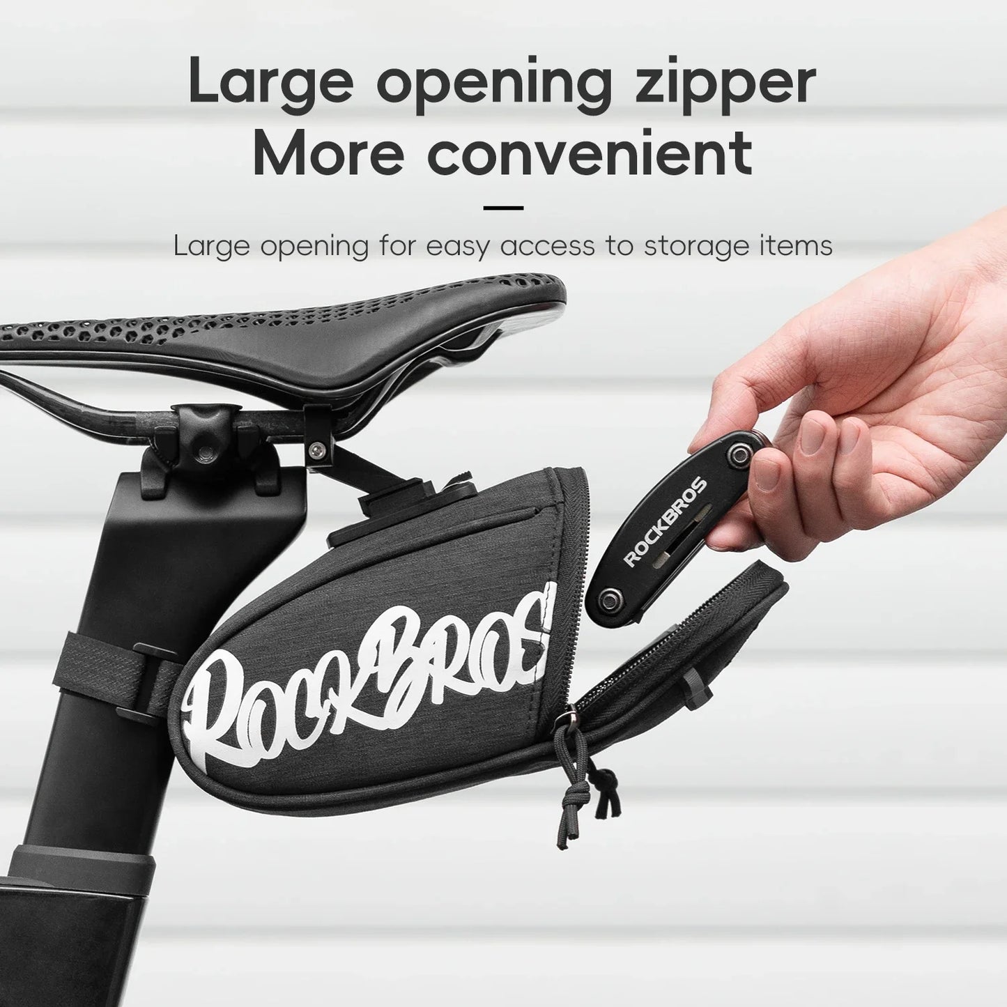 Bicycle Saddle Bag Waterproof Cycling Storage Pouch MTB Bike Seat Tail