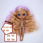 ICY DBS Blythe Doll Black Skin Joint Body Colourful Hair 1/6 BJD Dress Up