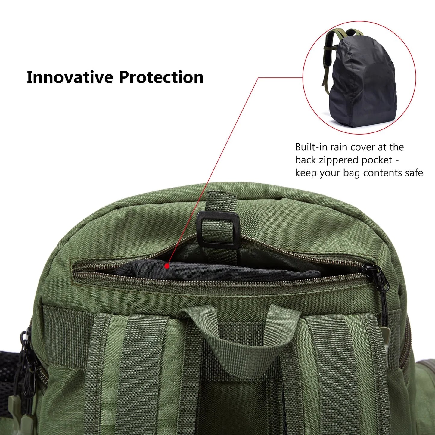 Bassdash Fishing Bag Tackle Backpack Lightweight Tactical Tackle Box Multifunctional-EXPROTAS