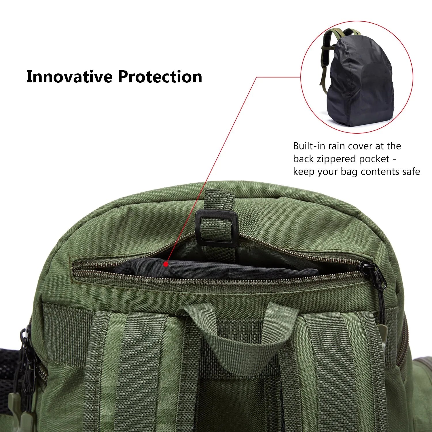 Bassdash Fishing Bag Tackle Backpack Lightweight Tactical Tackle Box Multifunctional-EXPROTAS