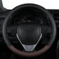 1PC Steering Wheel Cover PU Leather Anti-Slip Universal Fit Black Pink