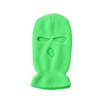 Motorcycle Windproof Full Face Knit Hats Custom SkiMask Men Warm Wool Balaclava embroidery Winter hats Knitted 3 Holes Ski Mask-EXPROTAS