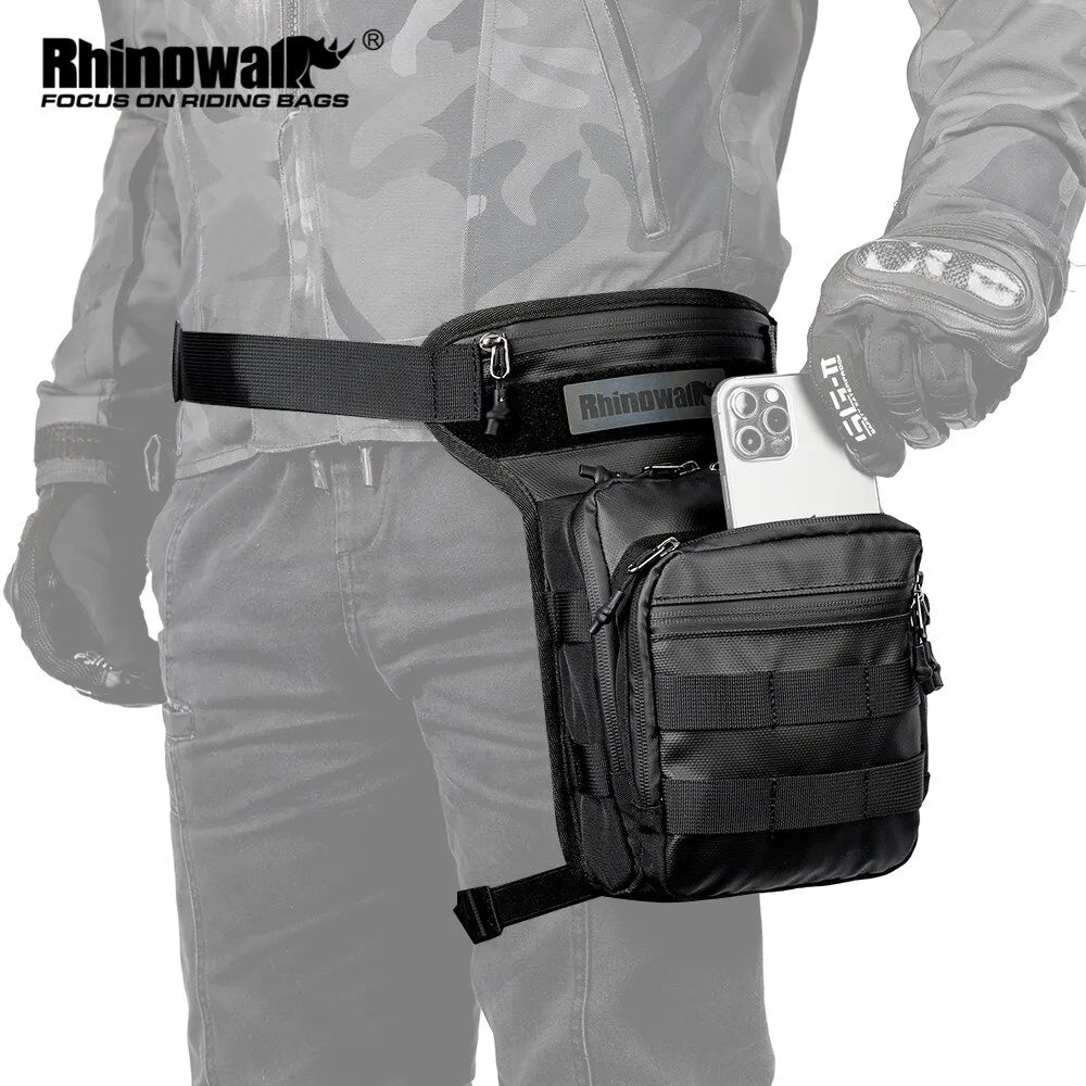 Motorcycle Leg Bag Waist Pack EVA Hard Shell Phone Holder Bum Bag