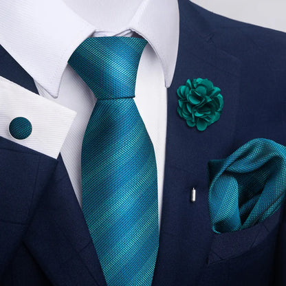 Men's Pocket Square Cufflink Tie Set Wedding Accessories by EXPROTAS