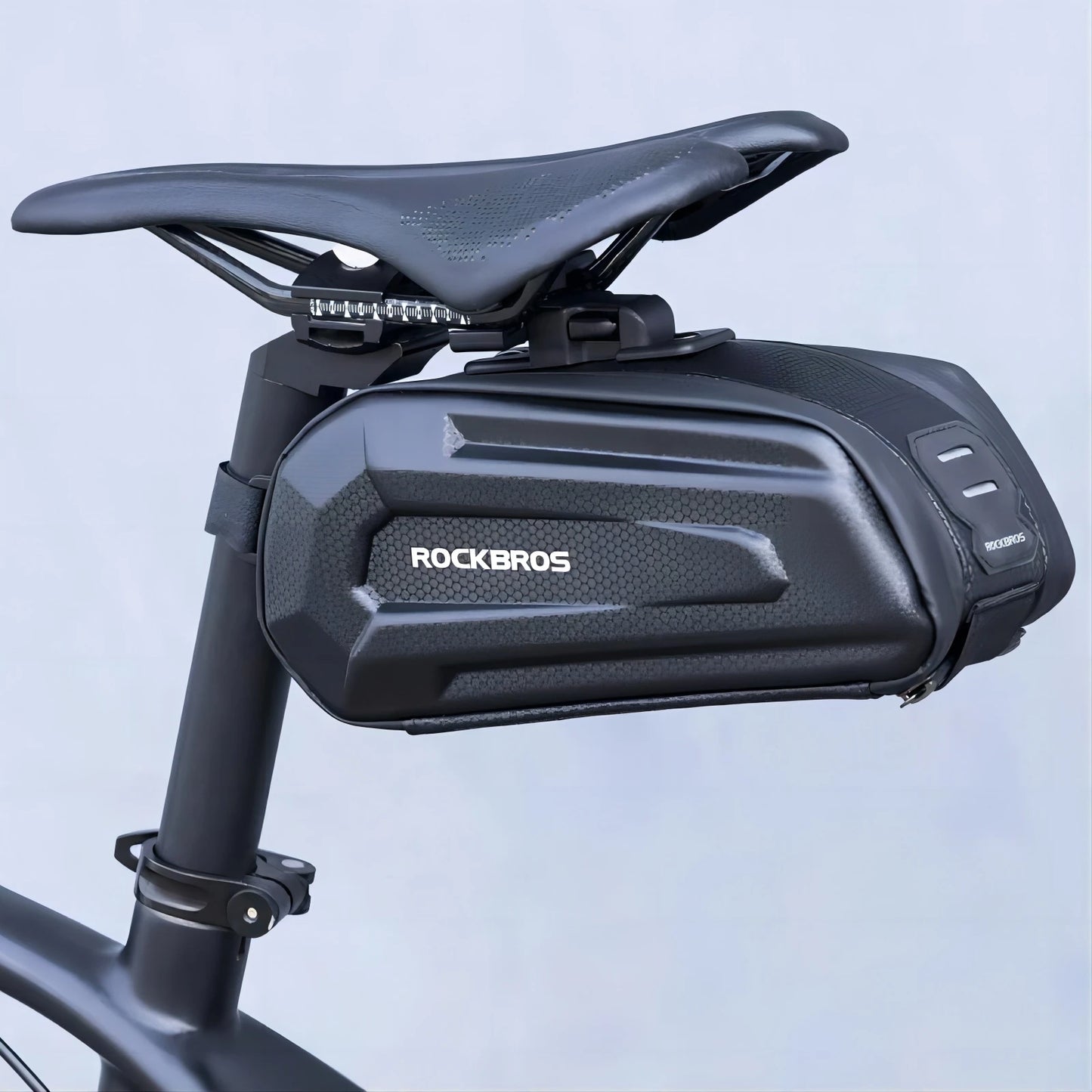 ROCKBROS 1.7L Waterproof Rear Bike Bag Quick-Release Seatpost Shockproof Storage