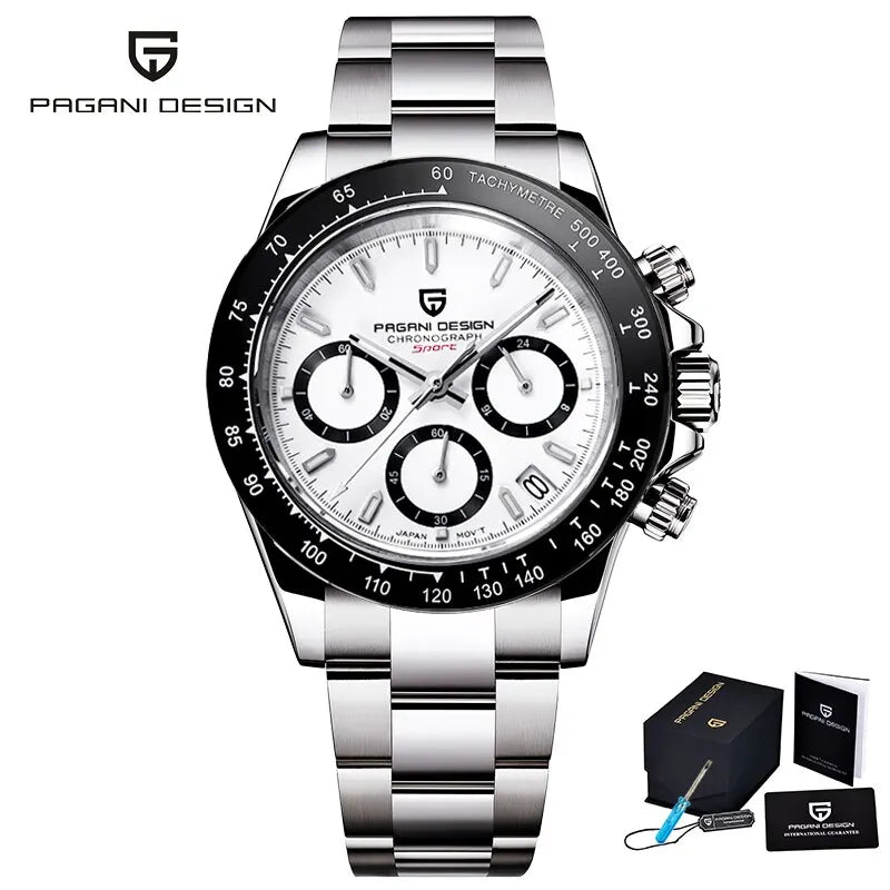 PAGANI Design Men’s Quartz Chronograph Watch VK63 Luxury Business 2024 Wristwatch