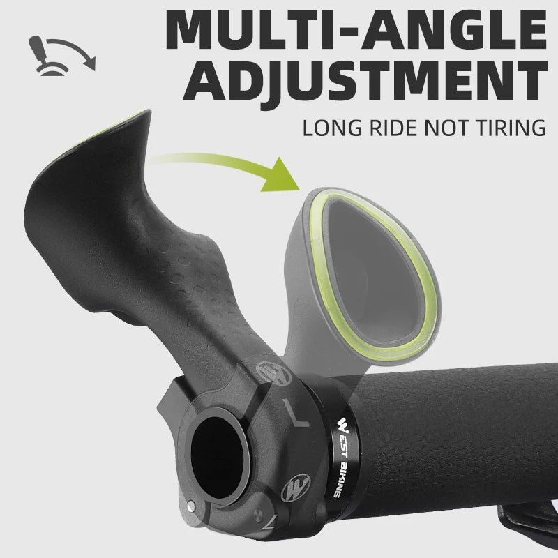 Ergonomic Bike Extension Bar Ends Pair Bicycle Handlebar Grips MTB