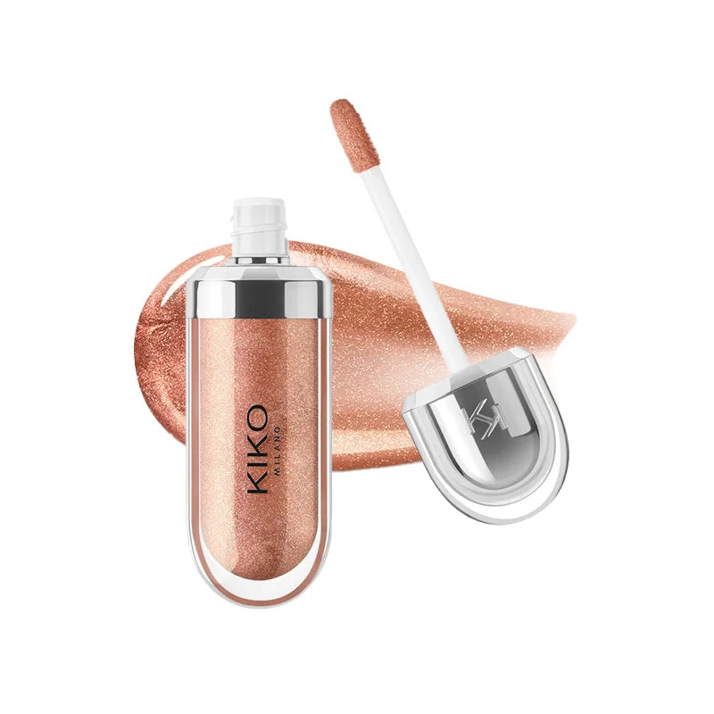 Kiko 3D Mirror Lip Gloss Waterproof Non-Stick Red Shiny Lip Glaze 6.5ml