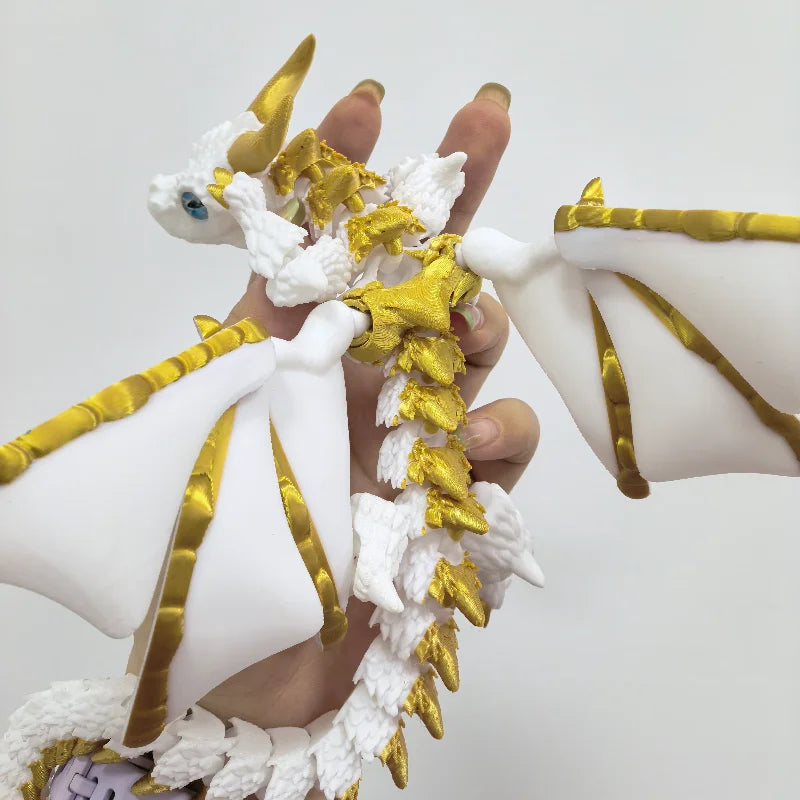 3D Printed Wyvern Dragon Model Articulated Desktop Ornament Collectible