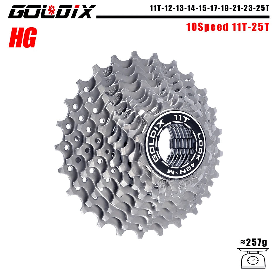 GOLDIX 8–12 Speed Cassette 11-25T 11-28T 11-32T 11-34T 11-36T Compatible Shimano SRAM - EXPROTAS