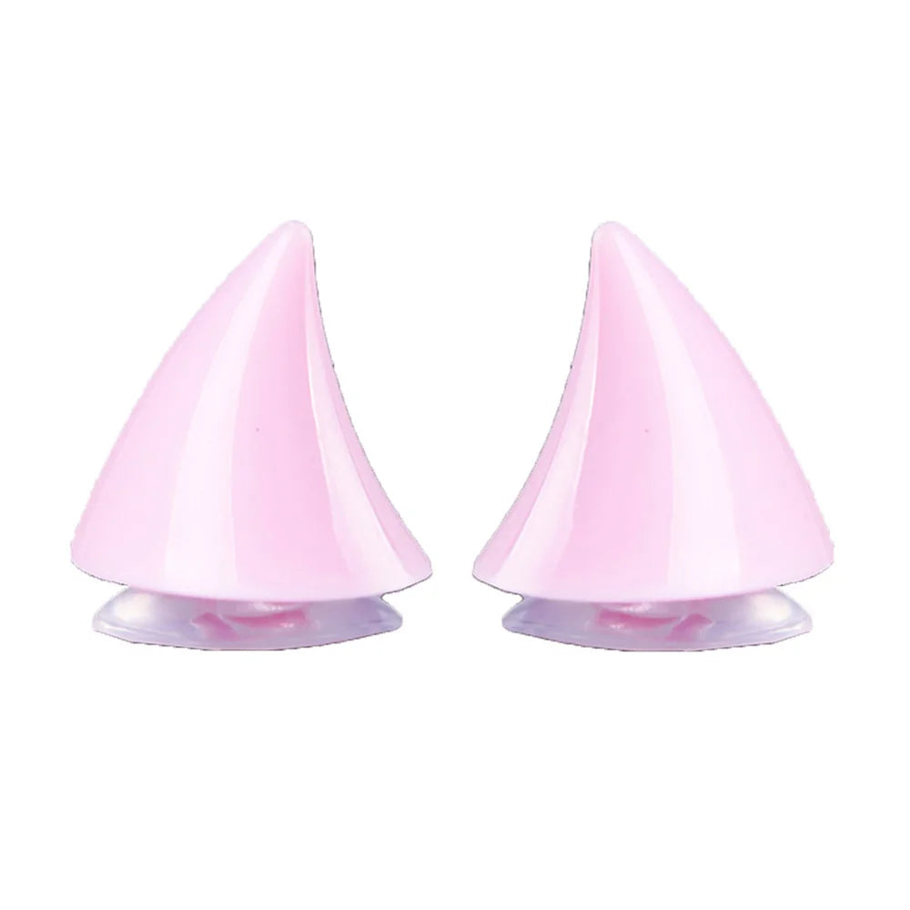 2PCS Motorcycle Helmet Horn Decoration Adhesive Suction Cup Accessories