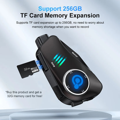 Q28 Motorcycle Helmet Bluetooth Headset 1080P HD Wireless Camera Super Wide-angle Lens IP66 Waterproof WiFi Video Recorder