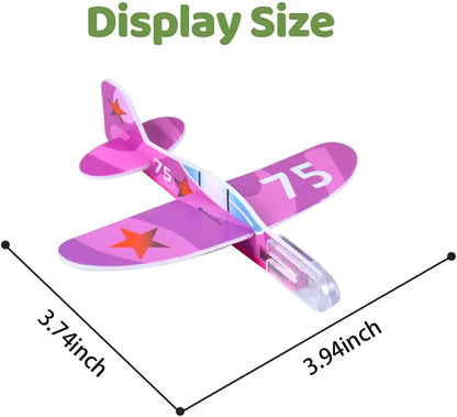 50Pcs Foam Gliders Toys Outdoor Paper Planes for Kids Party Favors