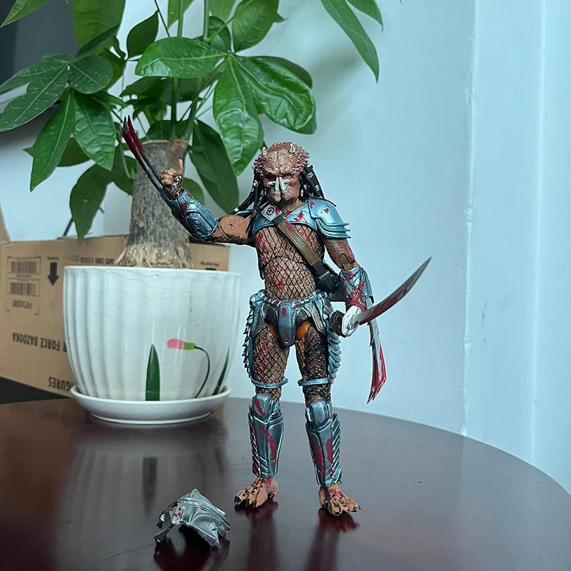 Alien VS Predator Masked Scar Elder Predator Machiko Noguchi Life Death Hornhead Action Figure Model Collection Birthday Gifts-EXPROTAS