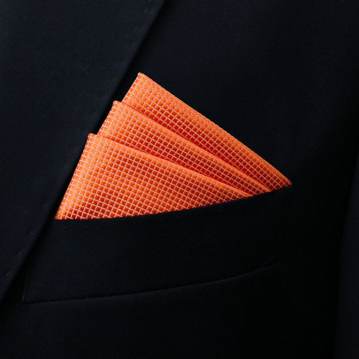 Mens Pocket Square Handkerchief Solid Satin Wedding Accessories