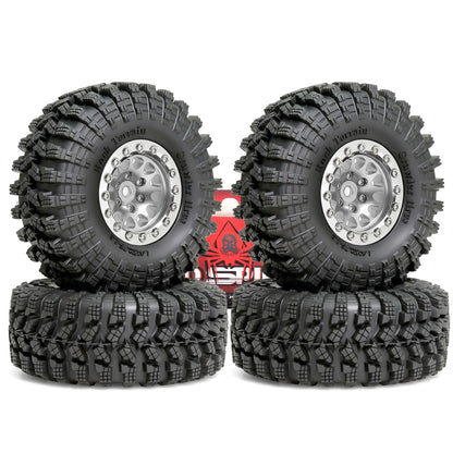 1.3 Beadlock Wheel Tires for 1/18 1/24 RC Crawler SCX24 AX24 TRX4M