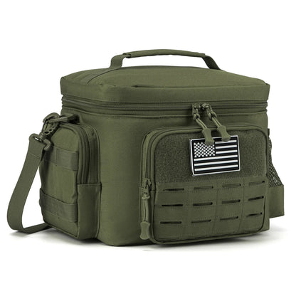 Tactical Insulated Lunch Bag for Men Heavy Duty Cooler Box Work Camping Picnic