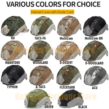 Tactical Fast Helmet Cover for Ops-Core PJ/BJ/MH Camo Military Hunting