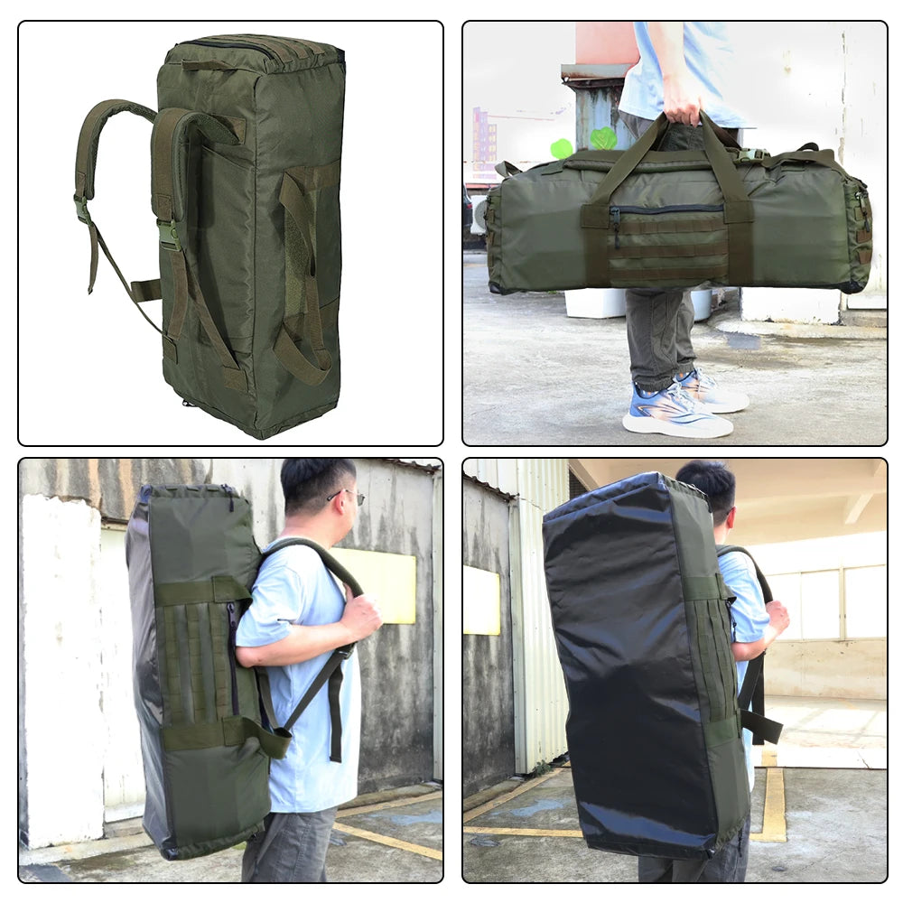SINAIRSOFT Tactical 80L Large Capacity Backpack Hunting Gear Training Sports Fitness Travelling Handbag Mobile Shoulder Bag-EXPROTAS