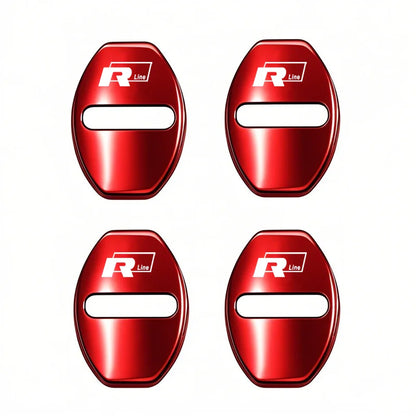 4Pcs Car Door Lock Cover Protective Buckle Sticker for VW Golf MK6