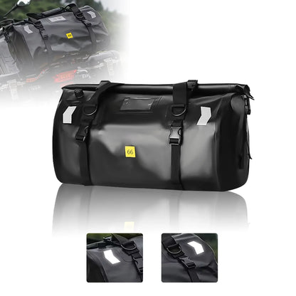 Waterproof Motorcycle Roll-Top Dry Tail Bag Backpack 20-66L