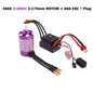 1/10 RC Car Brushless Motor 60A ESC 3650 3660 for Drift Racing Off-Road