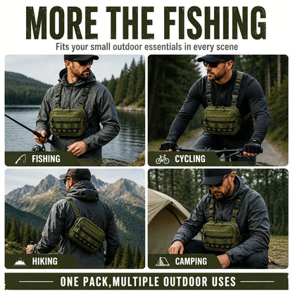 Fishing Waist Bag Waterproof Outdoor Tackle Pack for Hiking Camping