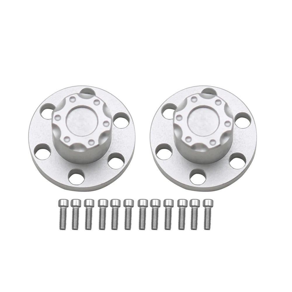 1/10 RC Crawler Metal Wheel Center Dust Caps 6-Hole for 1.9" & 2.2" Wheels - EXPROTAS
